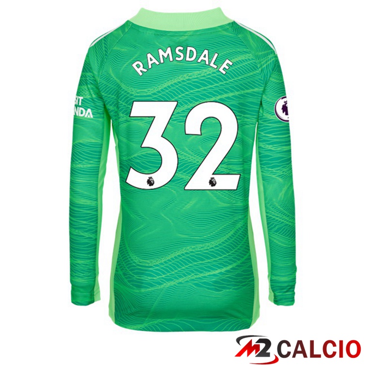 Maglia FC Arsenal (RAMSDALE 32) Portiere Manica Lunga Verde 2021/22