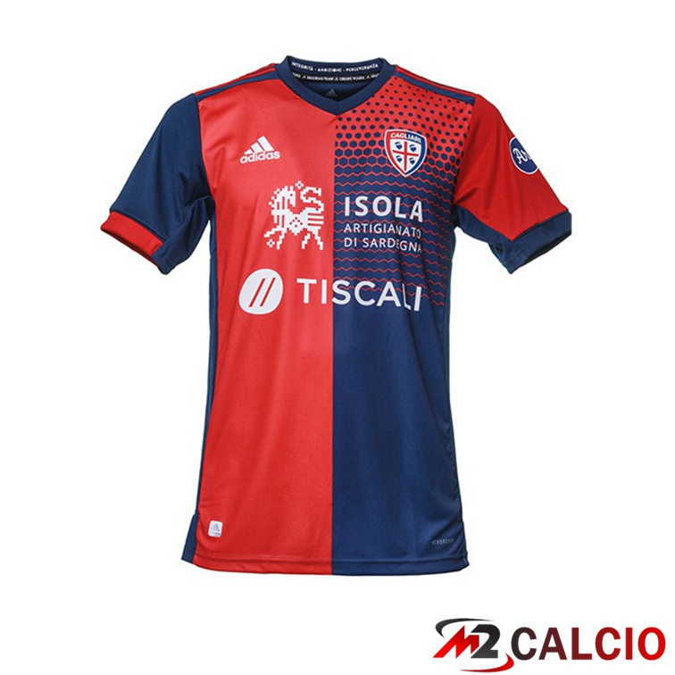 Maglie Calcio Cagliari Calcio Prima Rosso Blu 21/22