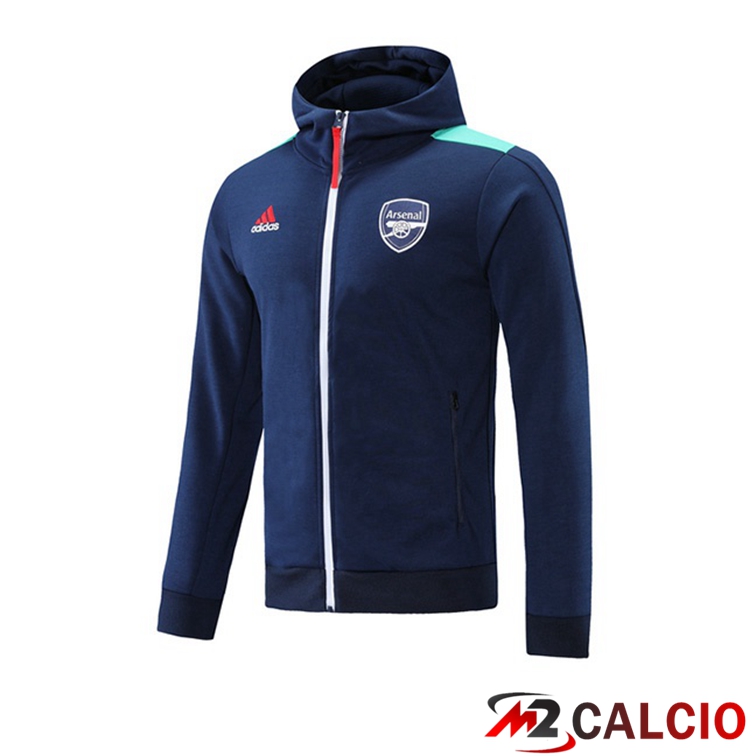 Giacca Con Cappuccio FC Arsenal Blu Reale 2021/2022