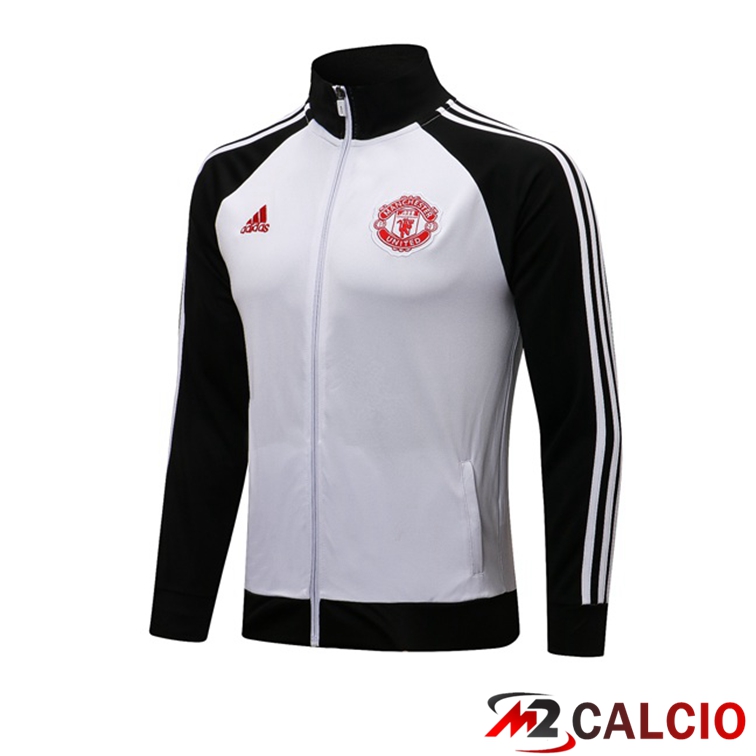 Giacca Calcio Manchester United Bianco Nero 2021/2022
