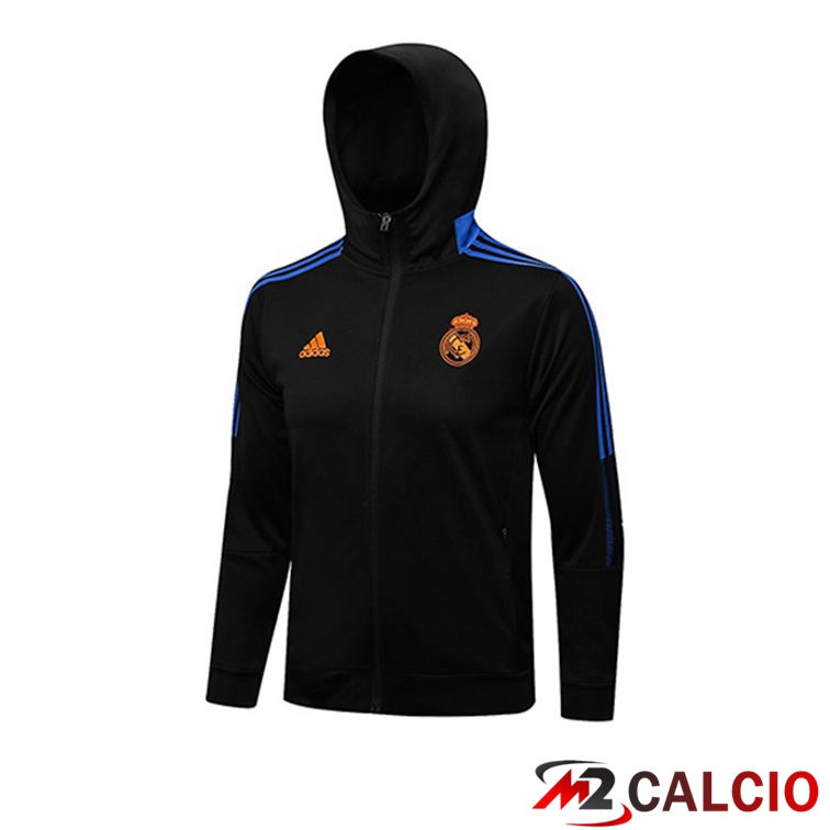 Giacca Con Cappuccio Real Madrid Nero 2021/2022