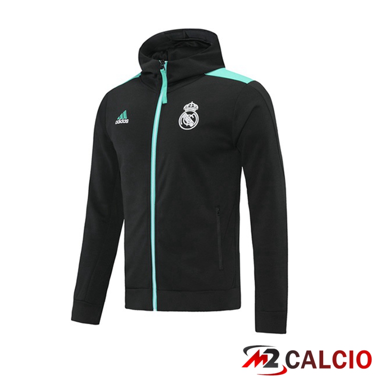 Giacca Con Cappuccio Real Madrid Nero 2021/2022