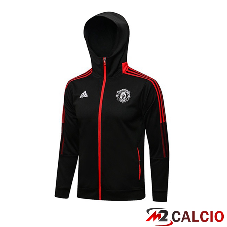 Giacca Con Cappuccio Manchester United Nero 2021/2022