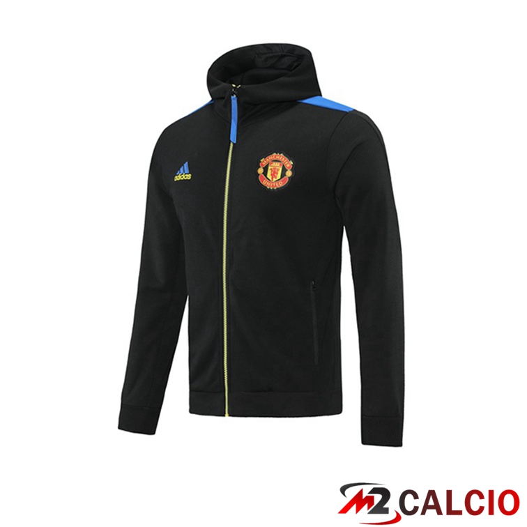 Giacca Con Cappuccio Manchester United Nero 2021/2022