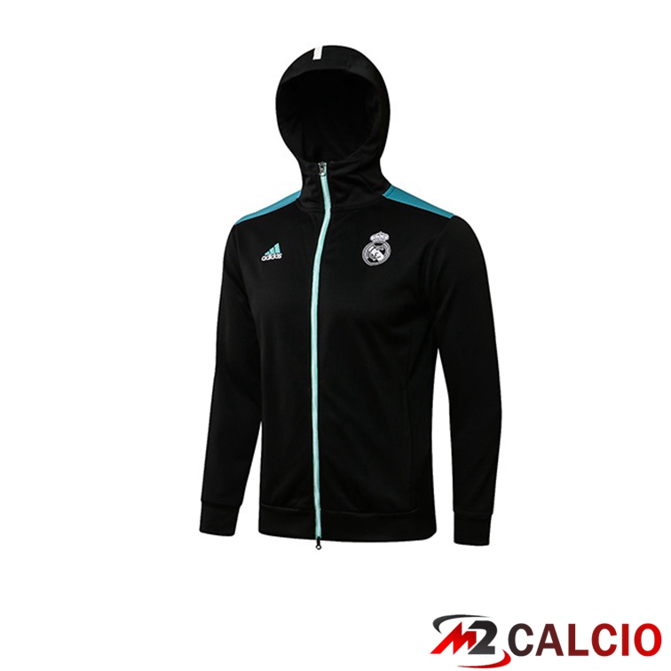 Giacca Con Cappuccio Real Madrid Nero 2021/2022