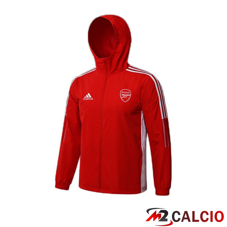 Giacca Con Cappuccio FC Arsenal Rosso 2021/2022