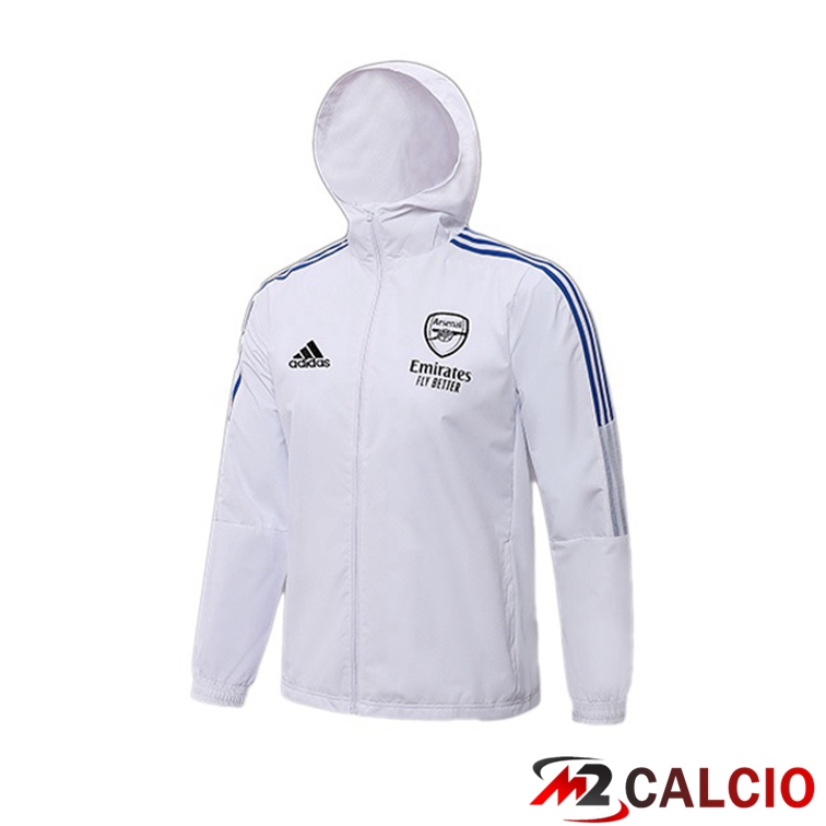 Giacca Con Cappuccio FC Arsenal Bianco 2021/2022