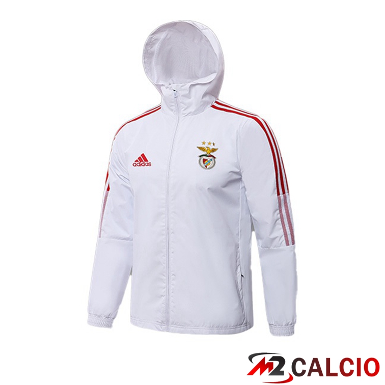 Giacca Con Cappuccio S.L Benfica Bianco 2021/2022