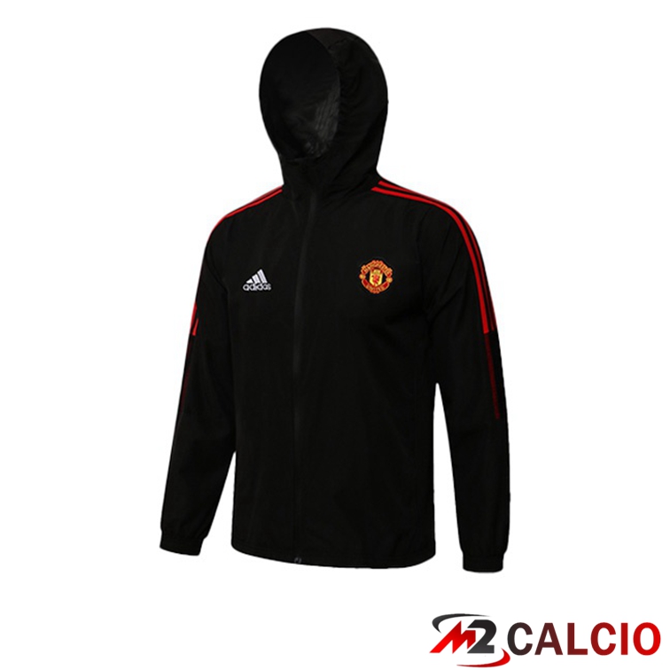 Giacca Con Cappuccio Manchester United Nero 2021/2022