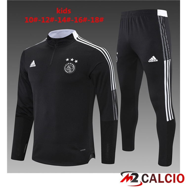 Tuta Calcio Bambino AFC Ajax Nero 2021/2022