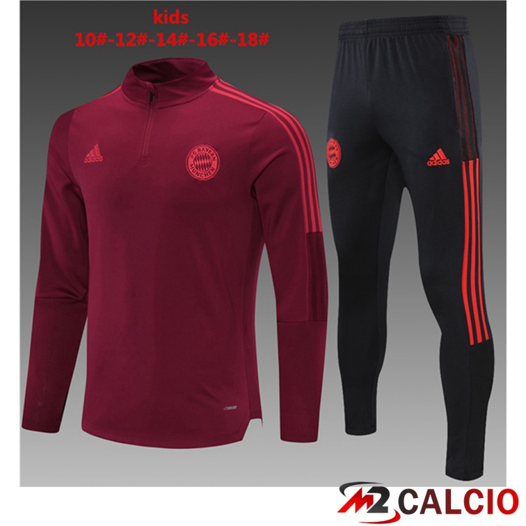Tuta Calcio Bambino Bayern Monaco Rosso 2021/2022