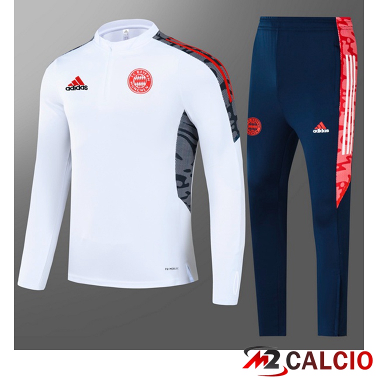 Tuta Calcio Bambino Bayern Monaco Bianco 2021/2022