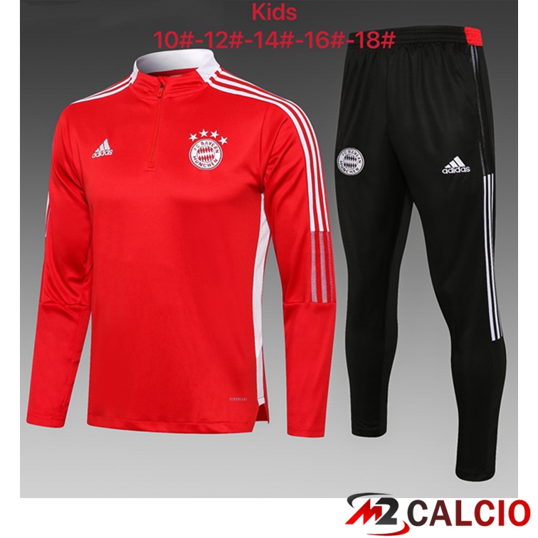 Tuta Calcio Bambino Bayern Monaco Rosso 2021/2022