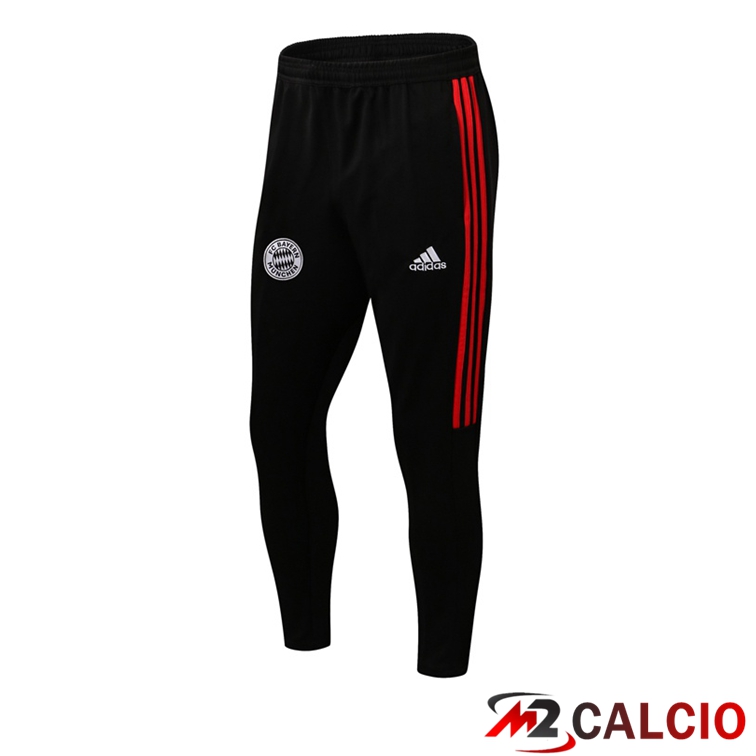 Pantaloni Da Training Bayern Monaco Nero Rosso 2021/2022
