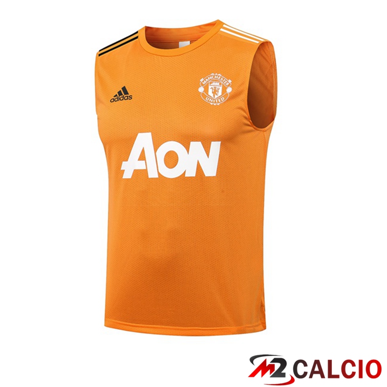 Canotta Calcio Manchester United Arancia 2021/2022