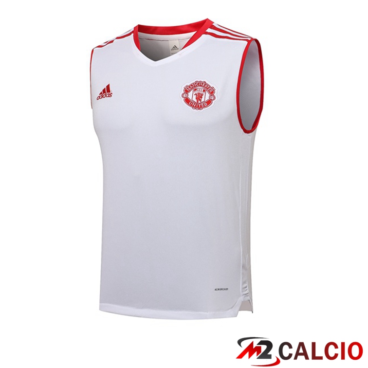 Canotta Calcio Manchester United Bianco 2021/2022