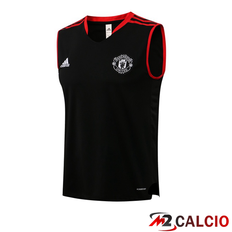 Canotta Calcio Manchester United Nero 2021/2022