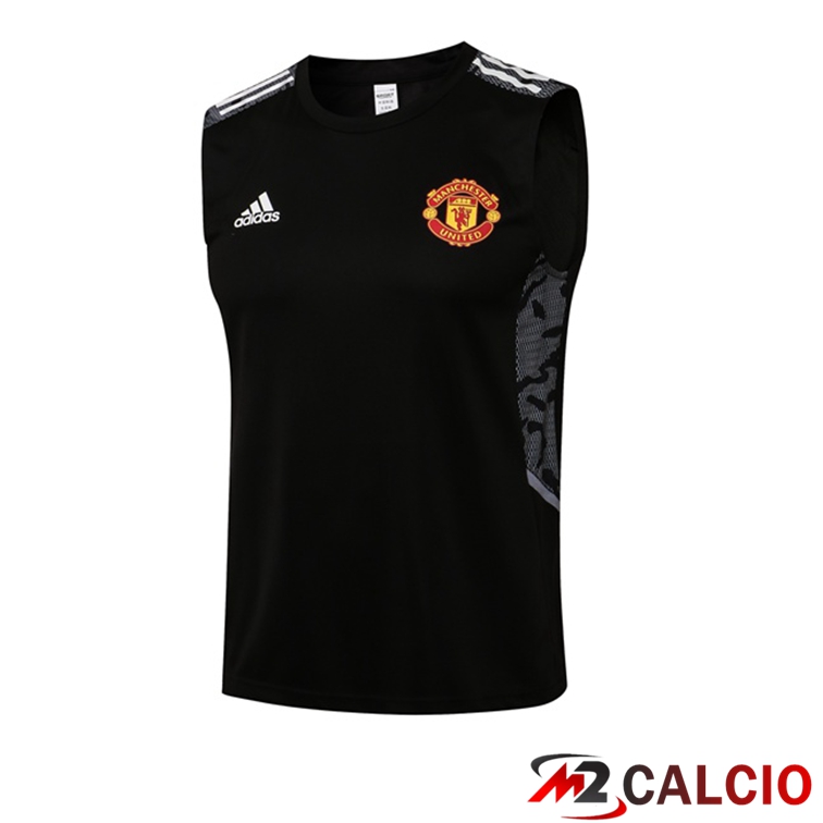 Canotta Calcio Manchester United Nero 2021/2022