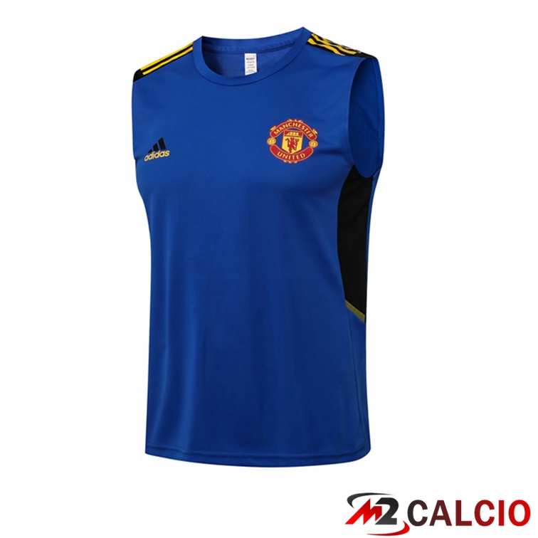 Canotta Calcio Manchester United Blu 2021/2022