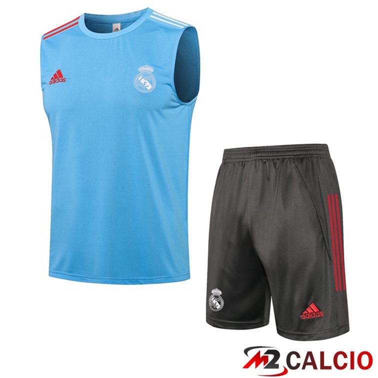 Canotta Calcio Real Madrid + Pantaloncini Blu 2021/2022