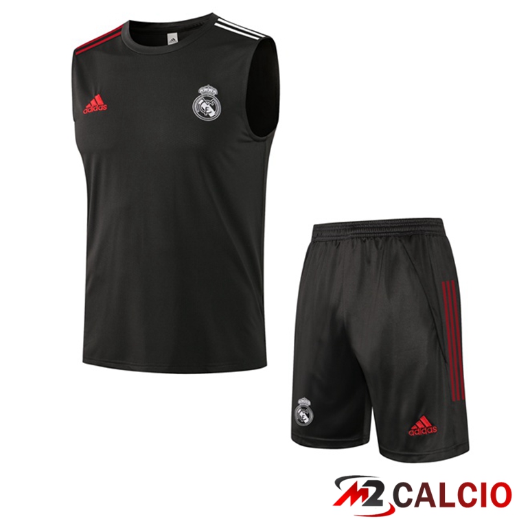 Canotta Calcio Real Madrid + Pantaloncini Grigio 2021/2022