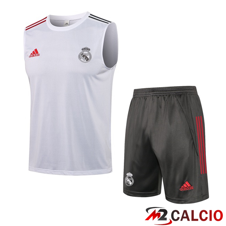 Canotta Calcio Real Madrid + Pantaloncini Bianco 2021/2022
