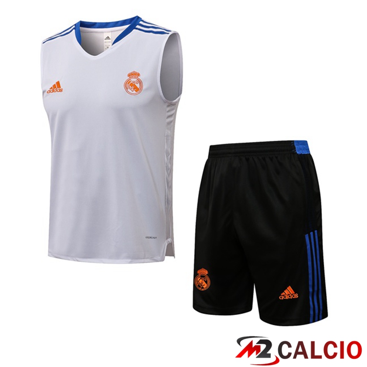 Canotta Calcio Real Madrid + Pantaloncini Bianco 2021/2022