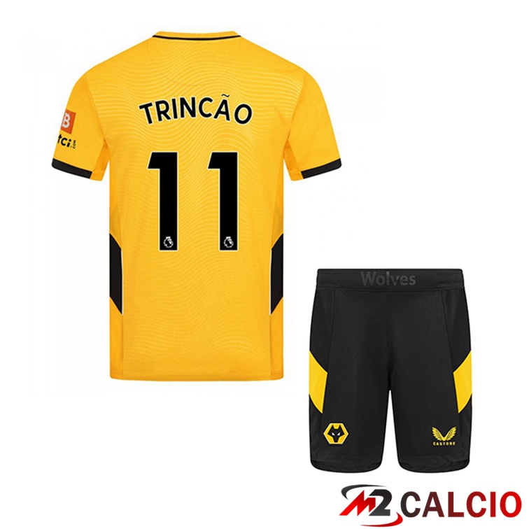 Maglia Wolverhampton (TRINCÃO 11) Bambino Prima Giallo 2021/22