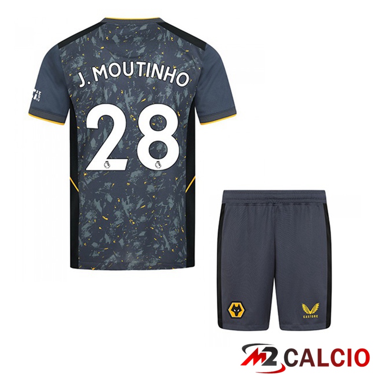Maglia Wolverhampton (J. MOUTINHO 28) Bambino Seconda Blu 2021/22