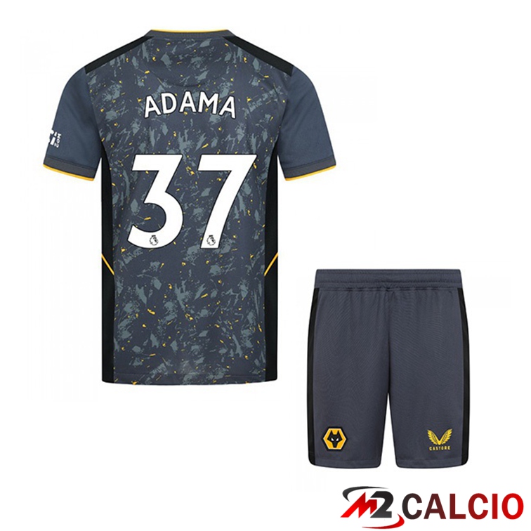 Maglia Wolverhampton (ADAMA 37) Bambino Seconda Blu 2021/22