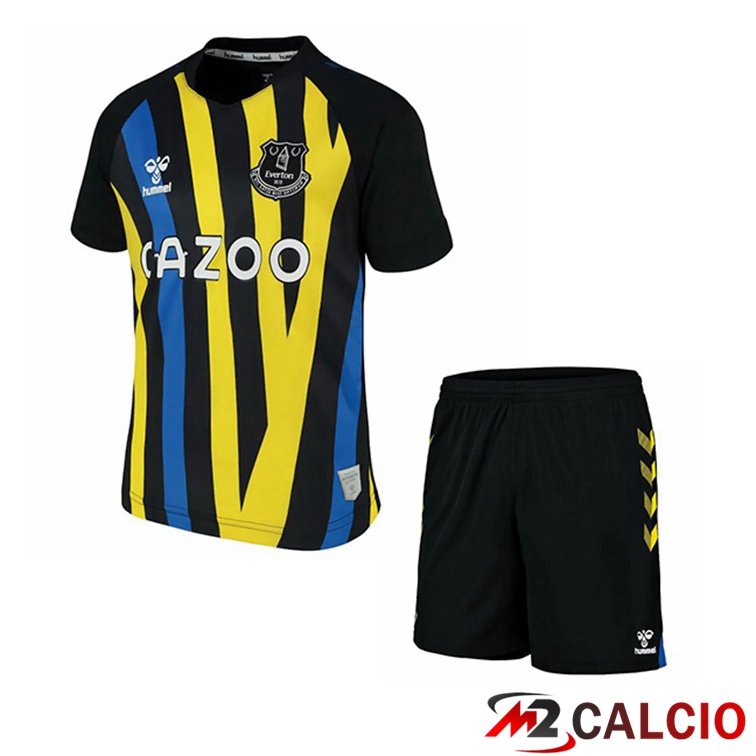 Maglia FC Everton Bambino Portiere Nero/Giallo 2021/22