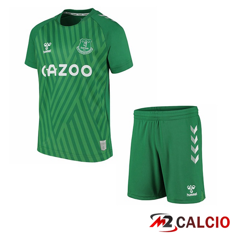 Maglia FC Everton Bambino Portiere Verde 2021/22