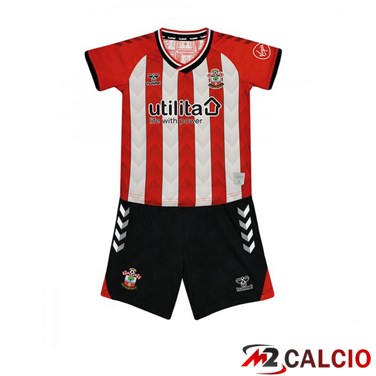 Maglia Southampton FC Bambino Prima Rosso/Bianco 2021/22