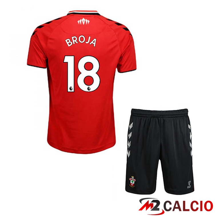 Maglia Southampton FC (BROJA 18) Bambino Prima Rosso/Bianco 2021/22