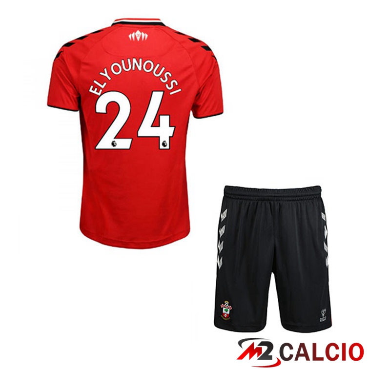 Maglia Southampton FC (ELYOUNOUSSI 24) Bambino Prima Rosso/Bianco 2021/22