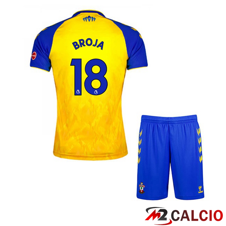 Maglia Southampton FC (BROJA 18) Bambino Seconda Giallo 2021/22