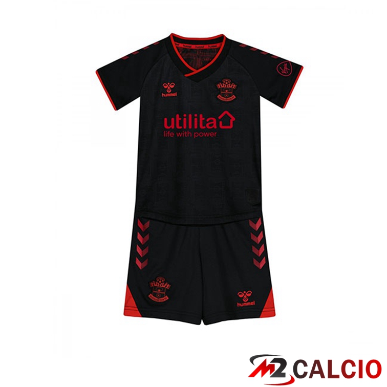 Maglia Southampton FC Bambino Terza Nero 2021/22
