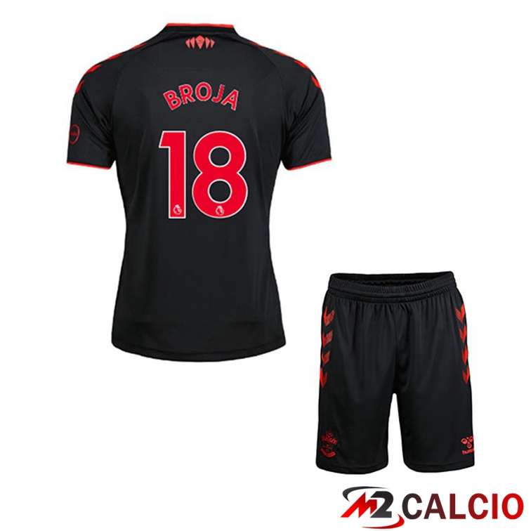 Maglia Southampton FC (BROJA 18) Bambino Terza Nero 2021/22