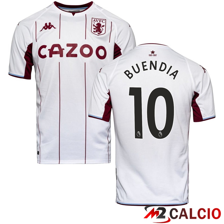 Maglia Aston Villa (BUENDIA 10) Seconda Bianco 2021/2022