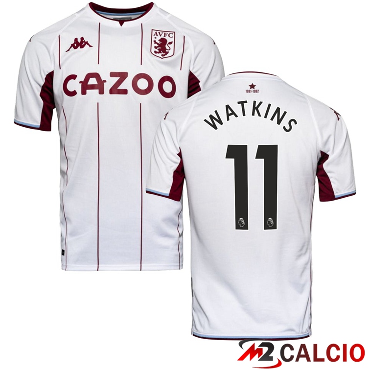 Maglia Aston Villa (WATKINS 11) Seconda Bianco 2021/2022