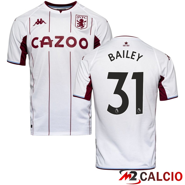 Maglia Aston Villa (BAILEY 31) Seconda Bianco 2021/2022