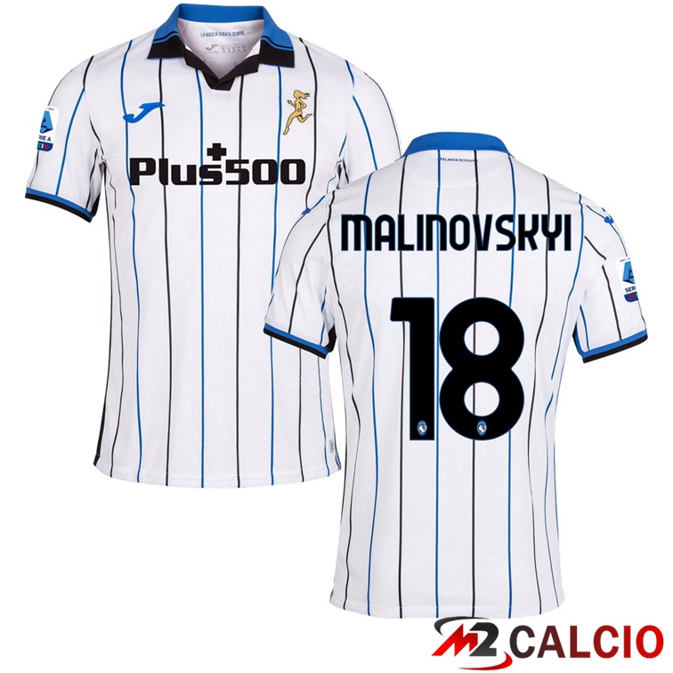 Maglia Atalanta（MALINOVSKYI 18）Seconda Bianco 2021/2022