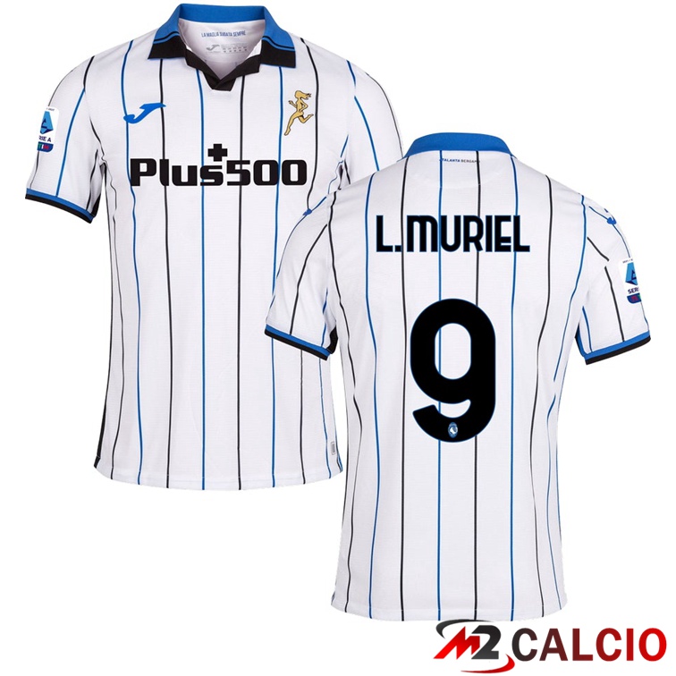 Maglia Atalanta（L.MURIEL 9）Seconda Bianco 2021/2022