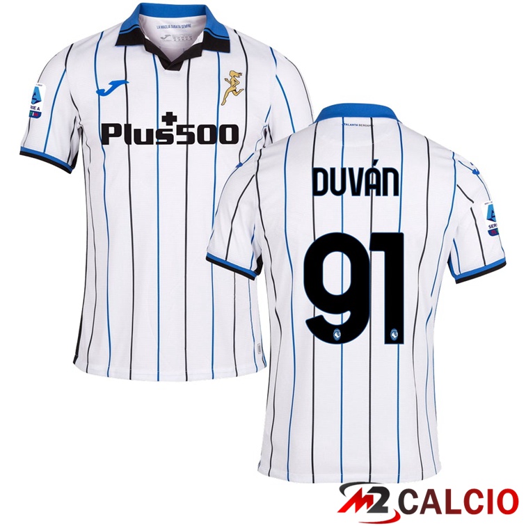 Maglia Atalanta（DUVAN 91）Seconda Bianco 2021/2022