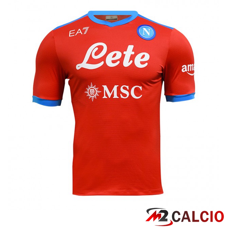 Maglie Calcio SSC Napoli Terza Rosso 2021/2022