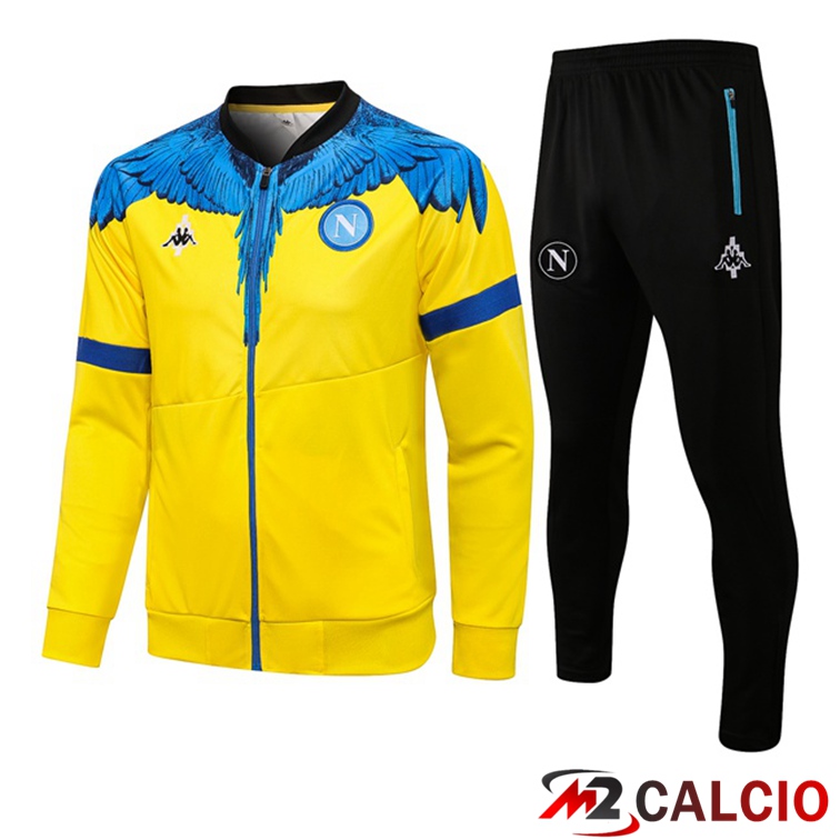 Insieme Tuta Calcio - Giacca SSC Napoli Giallo Blu 2021/2022