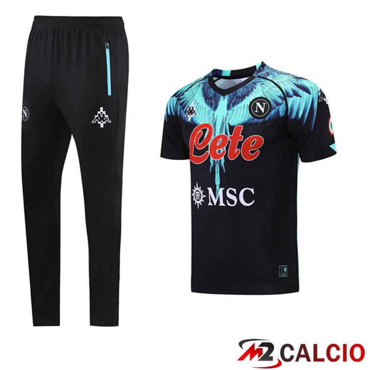 Maglia Allenamento SSC Napoli + Pantaloni Nero 2021/2022