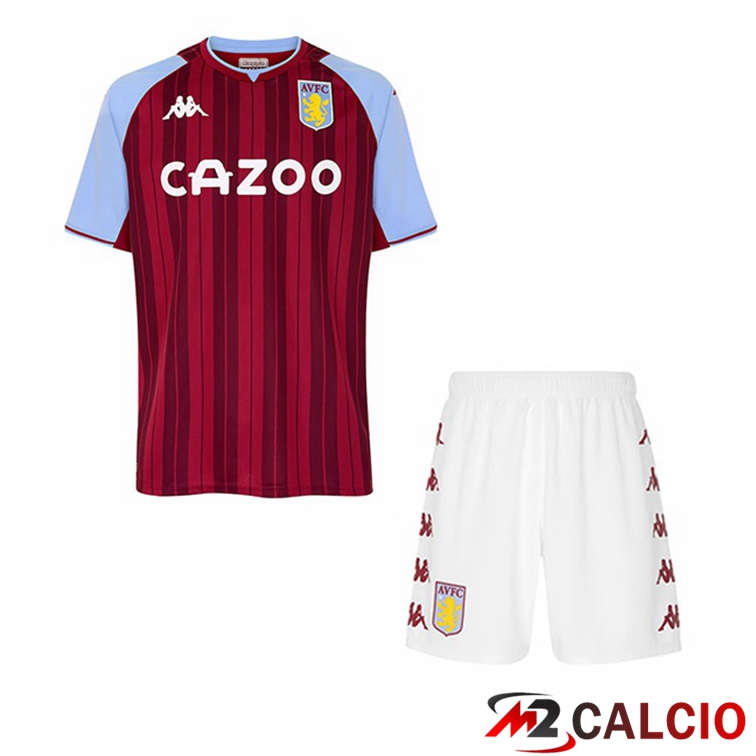 Maglia Aston Villa Bambino Prima Rosso 2021/22
