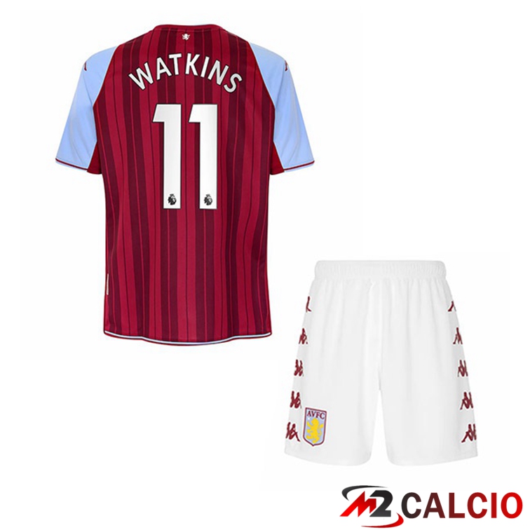 Maglia Aston Villa (Watkins 11) Bambino Prima Rosso 2021/22