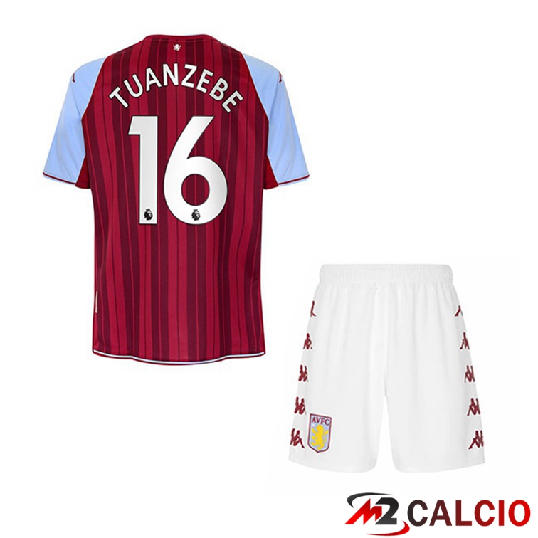 Maglia Aston Villa (Tuanzebe 16) Bambino Prima Rosso 2021/22